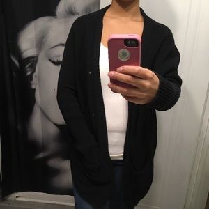 Black cardigan